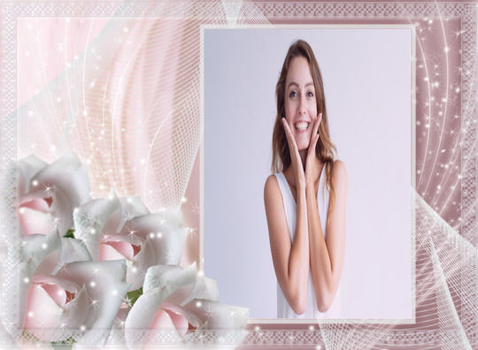 Montagem de Foto - Rosas Doces